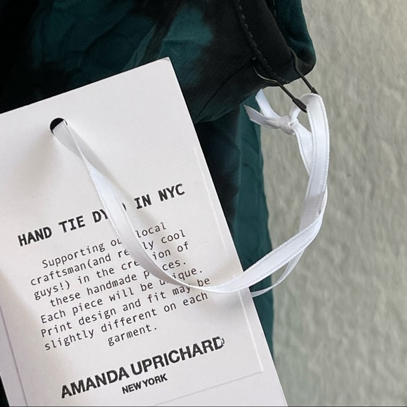 Amanda Uprichard Tie Dye Ansonia Slip Dress Black Size Medium - Picture 6 of 6